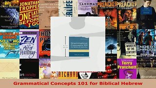 Download  Grammatical Concepts 101 for Biblical Hebrew PDF Online