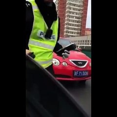 Angry driver has places to be