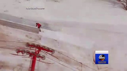 jump after flying off the ramp backwards