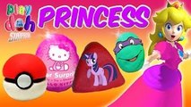 TMNT Hello Kitty Play Doh Princess Peach Pokemon My Little Pony Surprise Eggs Itlog