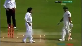 Umar Akmal hits Bishoo with his bat! Very Funny!!!