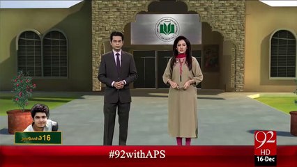 Saniha APS Ky Shaheer Shaheed Ki Yaddain – 16 Dec 15 - 92 News HD