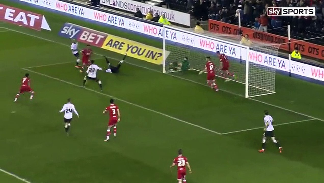 Derby County 4 – 0 Bristol City (Championship) Highlig