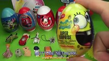 Surprise Eggs Kinder Surprise Hello Kitty Mickey Mouse Spongebob Disney Pixar Cars