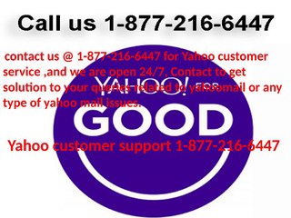 Yahoo customer support 1-877-216-6447