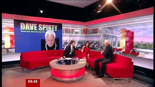 SUSANNA REID. BBC ONE Breakfast DAVE SPIKEY _ COMEDIAN