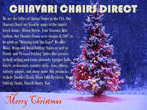 Christmas Holidays 2015 - Chiavari Chairs Direct