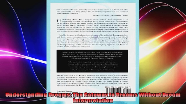 Understanding Dreams The Gateway to Dreams Without Dream Interpretation