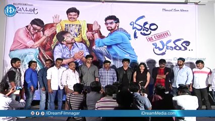 Sampoornesh Babu's Bhadram Be Careful Brother Movie Press Meet -  Rajesh Puli || Charan Raj || JB