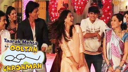 Tarak Mehta Ka Ooltah Chashma | Shahrukh Khan & Kajol Plays GARBA