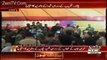 Protest By Parents Of APS Martyrs During Imran Khan Speech In Peshawar