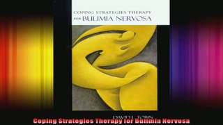 Coping Strategies Therapy for Bulimia Nervosa
