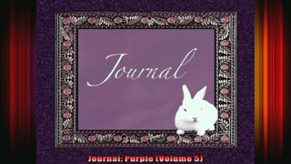 Journal Purple Volume 5