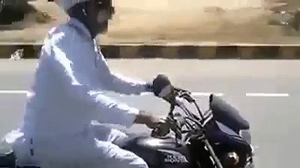 Bike Stunt BY Old man Amazing video clip