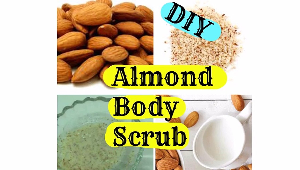 DIY almond body scrub