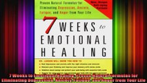 7 Weeks to Emotional Healing Proven Natural Formulas for Eliminating Depression Anxiety