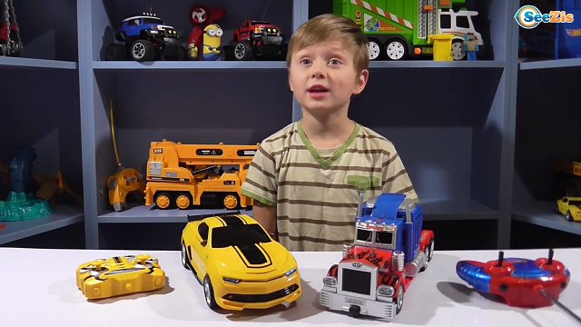 ✔ Трансформеры. Кто сильнее Оптимус Прайм или Бамблби. Видео для мальчиков - Transformers