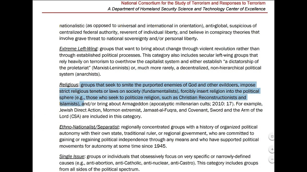 Massive Terrorist Group In US