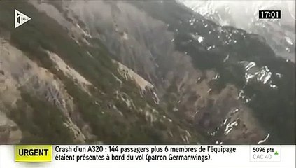 Crash A320: Les premières images vidéos de la zone du crash dévoilées par iTélé