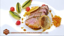 La recette autour du filet mignon aux agrumes de Philippe Etchebest