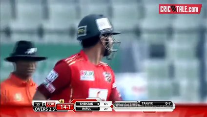 下载视频: See How Ahmed Shehzad is Teasing Sohail Tanvir after Hitting Two Fours in BPL