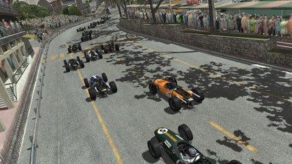 Tour de piste à Monaco 1966 en Brabham BT20 sur Rfactor 2