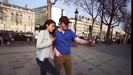 Great tallent of a cute and beautifull girl football trick 2015