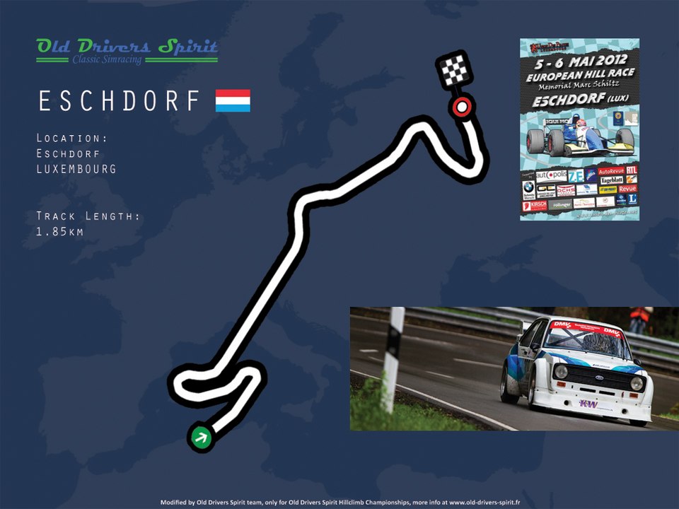 Tour de piste à Eschdorf en Renault Alpine A310 V6 sur Rfactor 1