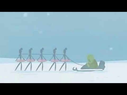 Вот что будет, если в сани запрячь балерин, а не хаски