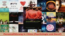 Lesen  Personalführung in China Psychologie und Beruf Ebook Frei