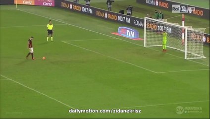 Miralem Pjanic INCREDIBLE Penalty Miss AS Roma 0-0 Spezia Coppa Italia 16.12.2015 HD