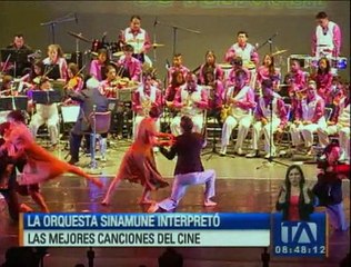 La orquesta Sinamune interpretó las mejores canciones del cine