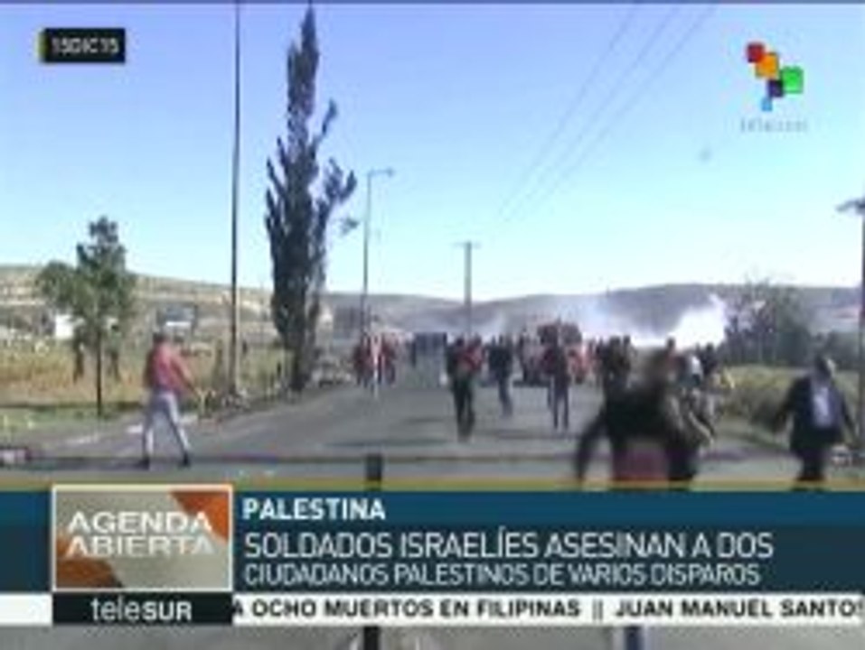 Soldados israelíes asesinan a tiros a dos palestinos