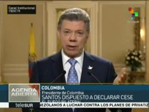 Santos: Hay condiciones para el cese al fuego bilateral definitivo