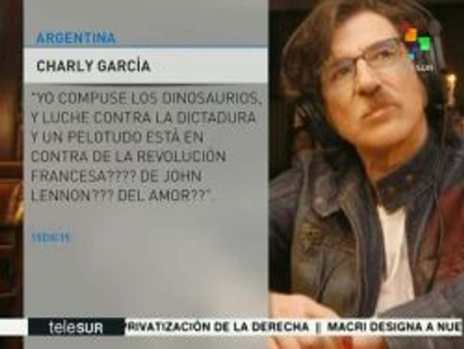 Argentina: Charly García difunde carta contra el gobierno de Macri