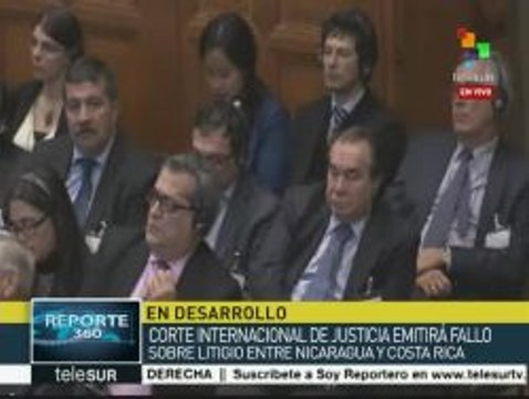 CIJ falla a favor de Costa Rica en diferendo limítrofe con Nicaragua