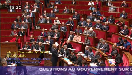 QAG - Taxe sur les transactions financières - Réponse d'Harlem DESIR à la députée Danielle AUROI