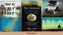 Read  Qabalah  The Testament of Solomon  The Wisdom of Solomon Ebook Free