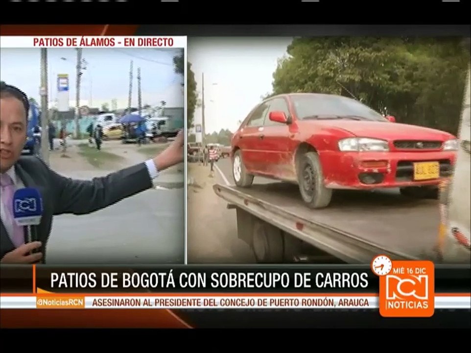 Denuncian sobrecupo en patios para guardar vehículos inmovilizados en Bogotá