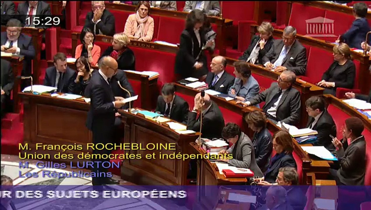 QAG - L'Union européenne et la Turquie - Réponse d'Harlem DESIR au député François ROCHEBLOINE