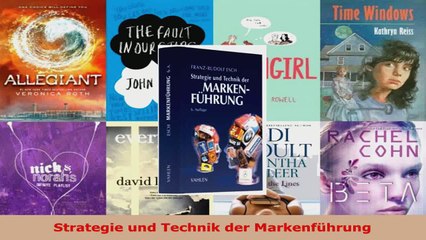 Télécharger la video: Download  Strategie und Technik der Markenführung Ebook Frei