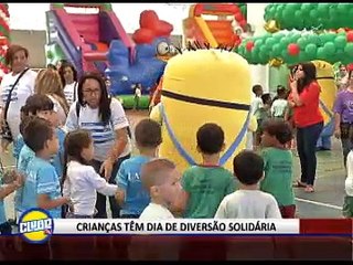 CRIANÇAS TÊM DIA DE DIVERSÃO SOLIDÁRIA