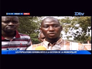 Les populations sensibilisées à la gestion de la municipalité