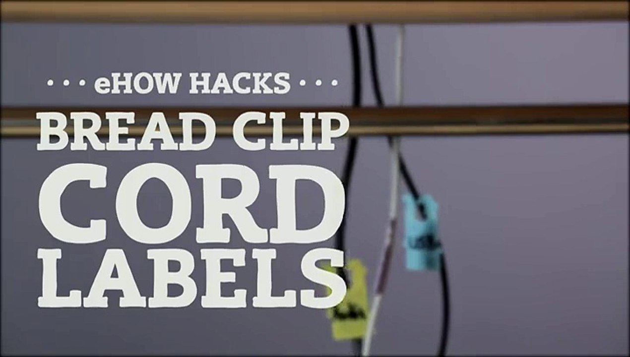 Label Power Cords With Bread Clips