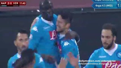 Goal Dries Mertens 2:0 | Napoli v. Hellas Verona 16.12.2015 HD