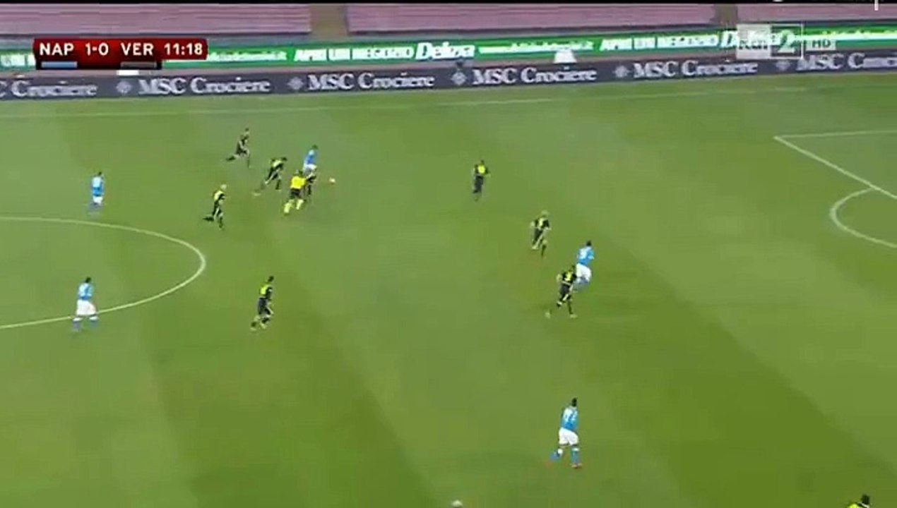 Dries Mertens Goal - Napoli 2 - 0 Verona - Coppa Italia