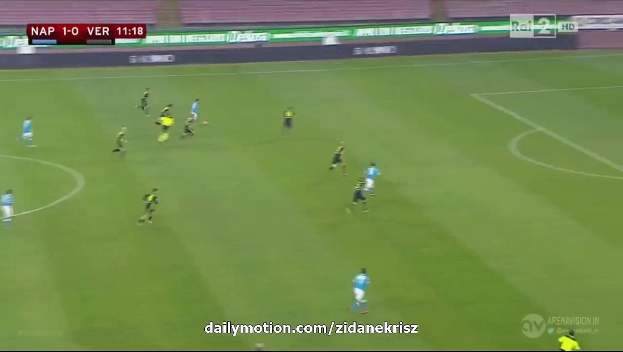 Dries Mertens Super Skills & Goal | Napoli 2 - 0 Hellas Verona Coppa Italia 16.12.2015 HD