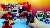 Imaginext Robot Wars with Big Hero 6 Baymax Toy Story Buzz Lightyear Joker Transformers 2n