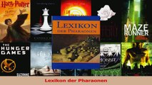 Lesen  Lexikon der Pharaonen Ebook Frei
