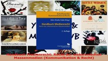 Lesen  Handbuch Medienrecht Recht der elektronischen Massenmedien Kommunikation  Recht Ebook Frei